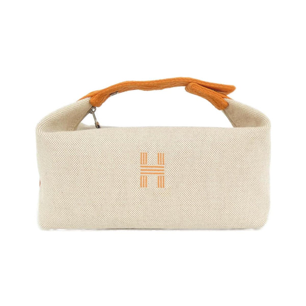 Hermes Zigzag Bride a Black PM Canvas Pouch