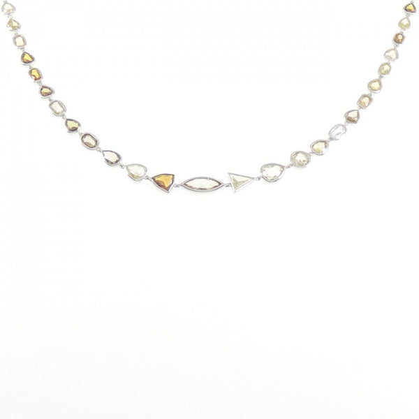 Au750 White Gold Diamond Necklace