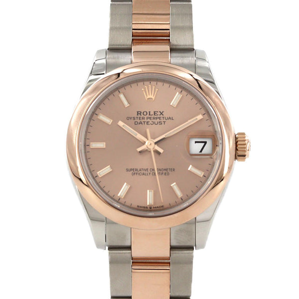 Rolex Datejust Stainless Steel Pink Gold Automatic
