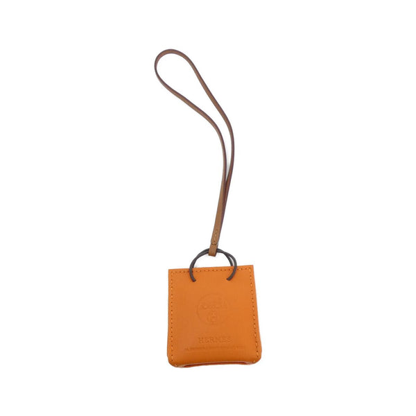 Hermes Sac Orange Agneau Milo charm