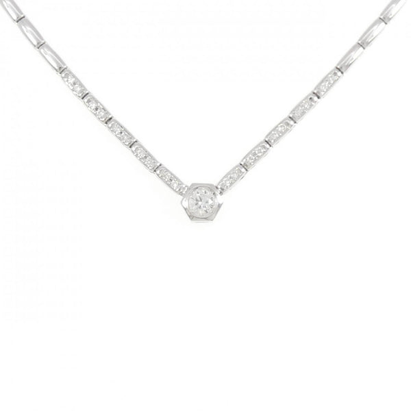 Au750 White Gold Diamond Necklace