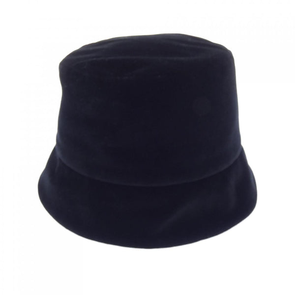 Prada Triangle Logo Velvet Bucket Hat