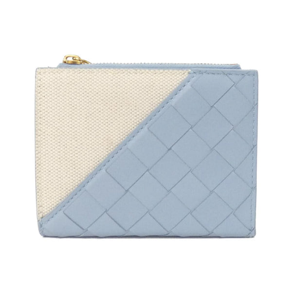 Bottega Veneta Lamb Canvas Wallet