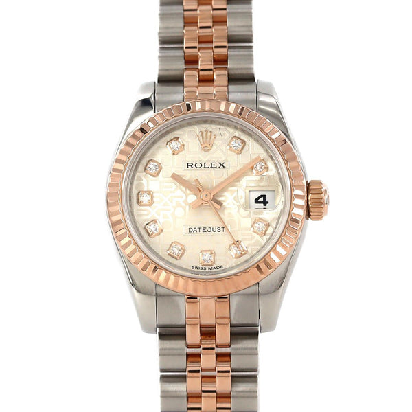 Rolex Datejust Stainless Steel Pink Gold