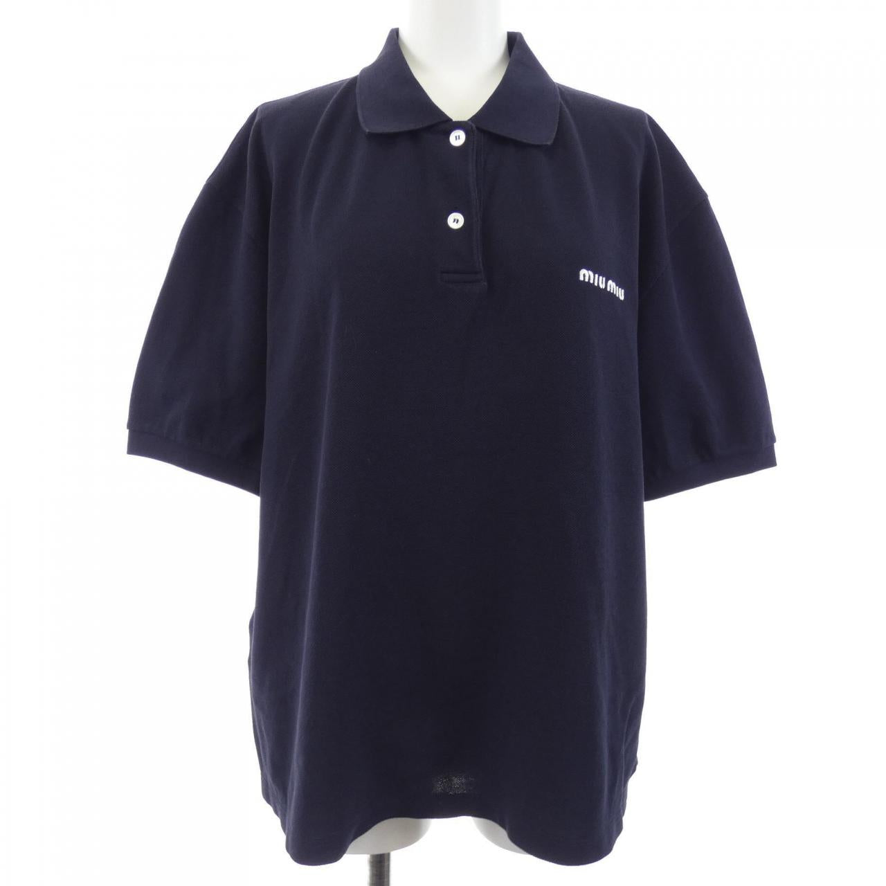 Miu Miu Cotton Pique Polo Shirt
