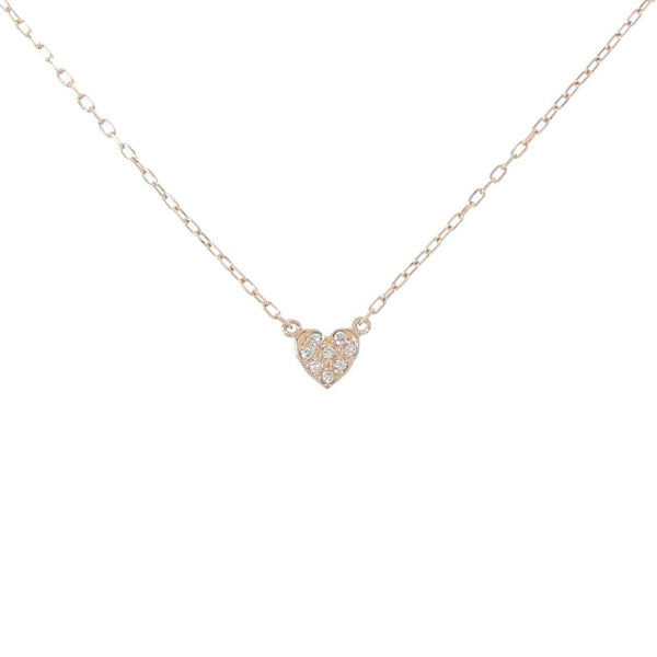 K10 Pink Gold Diamond Necklace