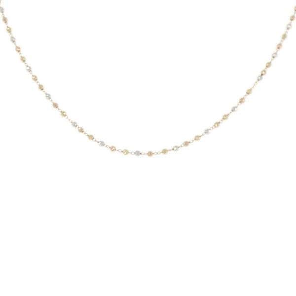 K10 Three Color Gold Necklace