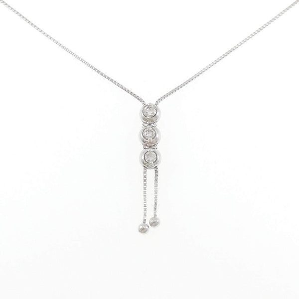 K14 White Gold Diamond Necklace