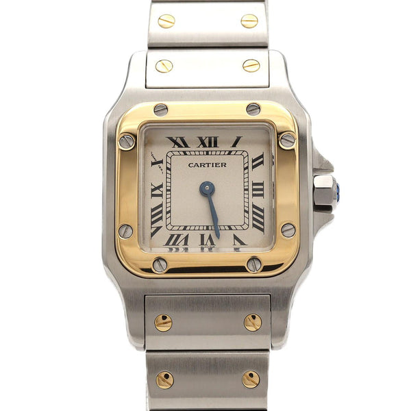 Cartier Santos Galbee Stainless Steel Yellow Gold Watch