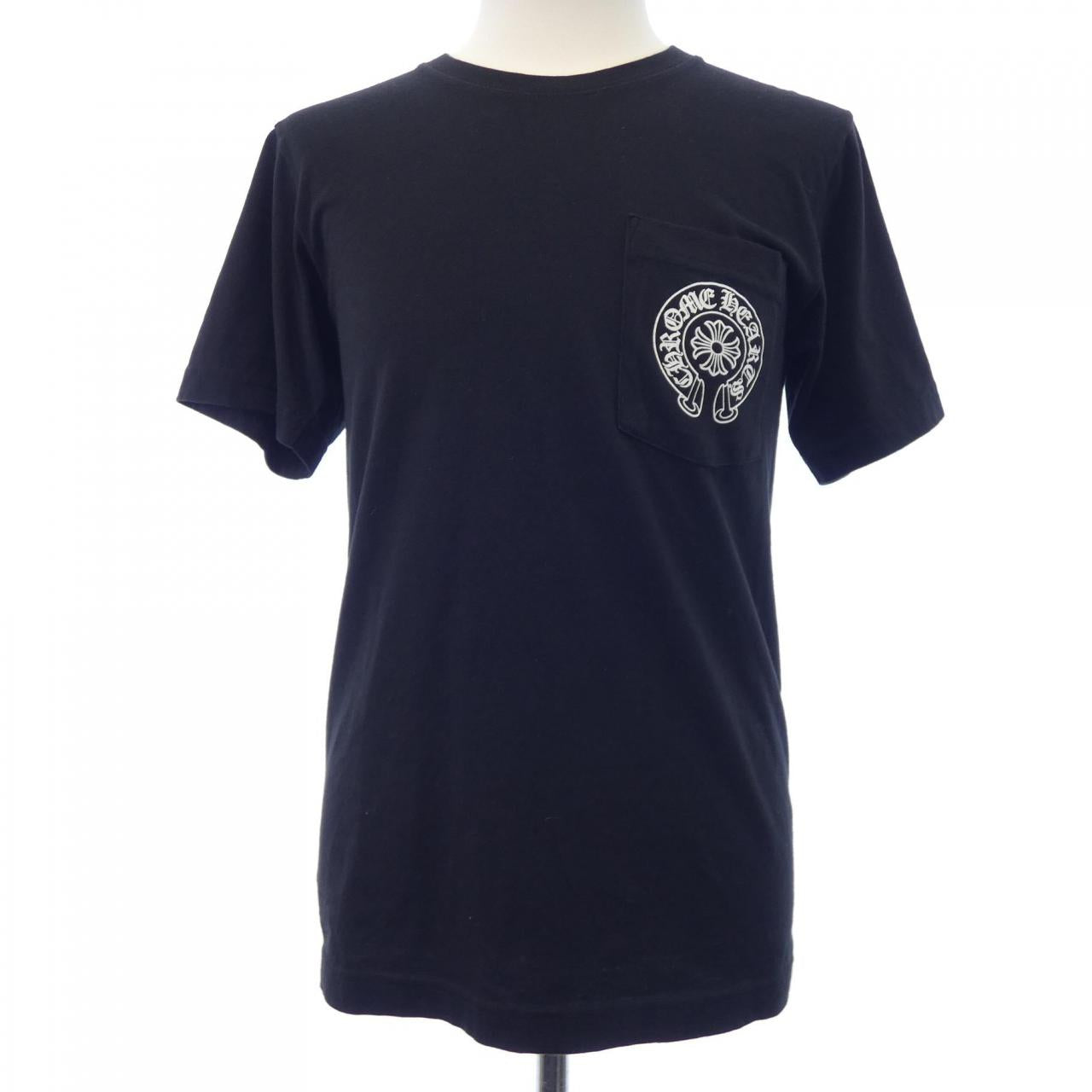 Chrome Hearts Horse Shoe Fack You Cotton T Shirt