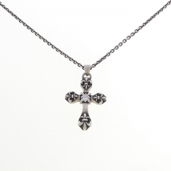 925 Silver Cross Cubic Zirconia Necklace