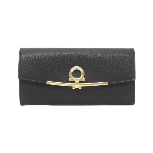 Salvatore Ferragamo Calf Long Bifold Wallet