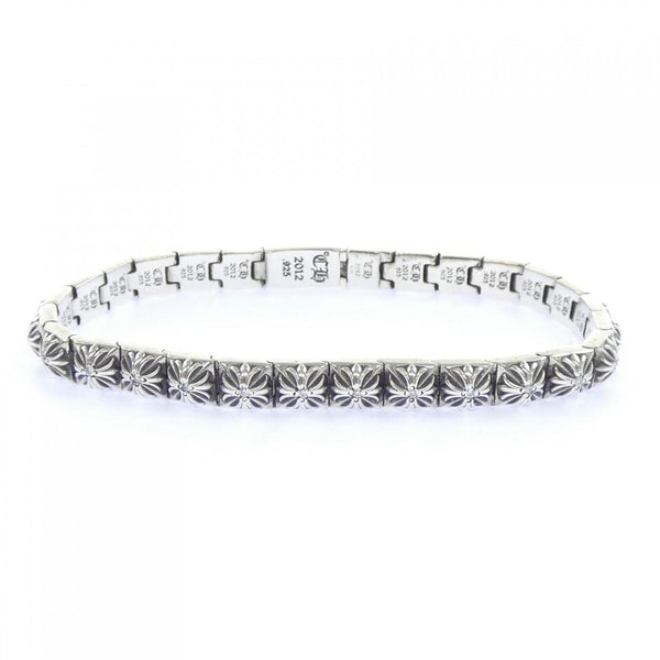 Chrome Hearts PYRAMID PLS LNK 925 Diamond Bracelet