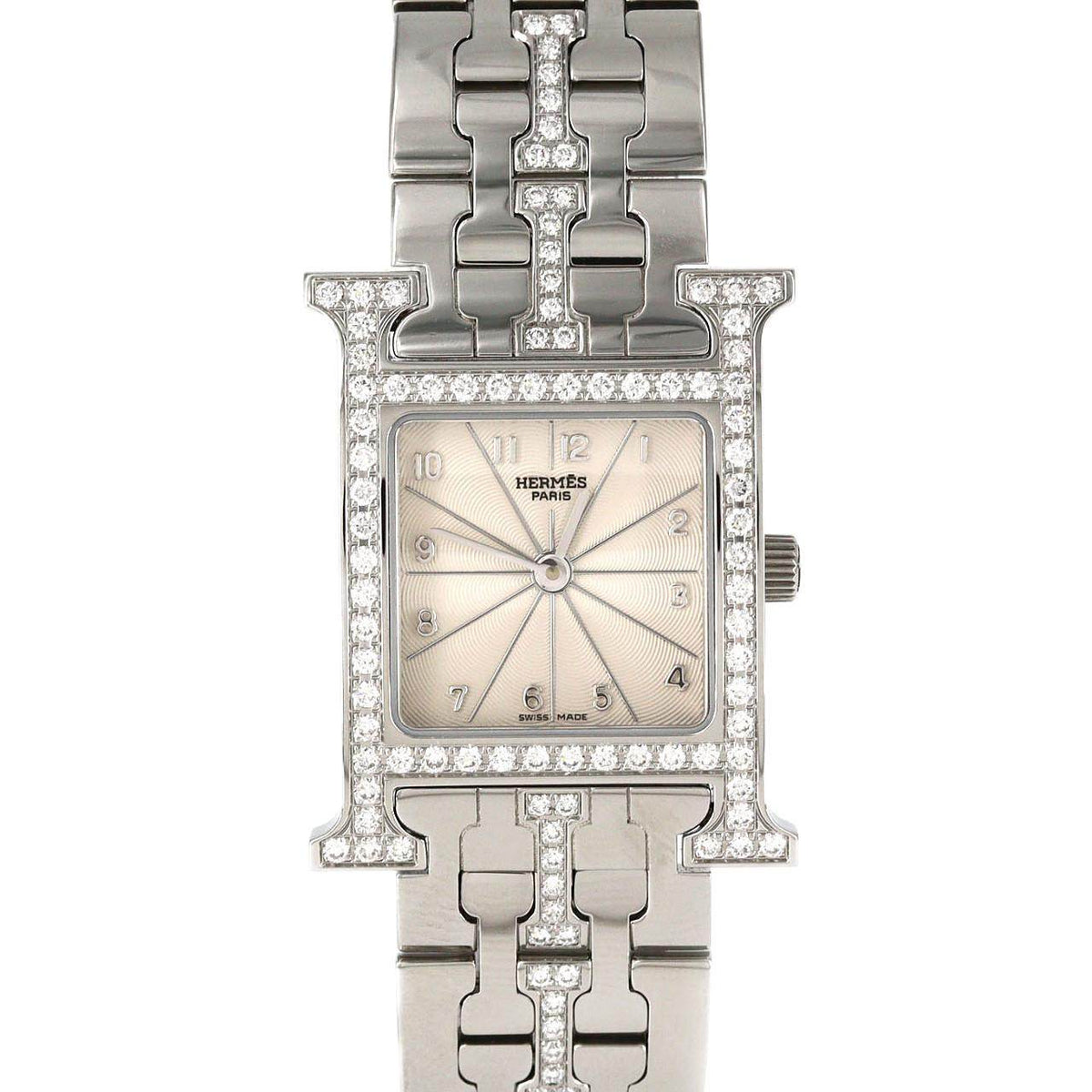 Hermes H Watch Stainless Steel Watch
