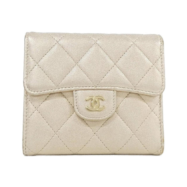 Chanel Timeless Classic Metallic Lambskin Wallet