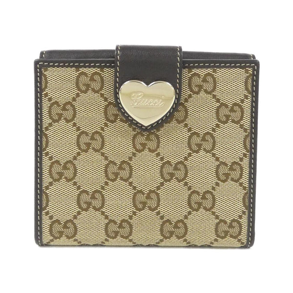 Gucci GG Canvas Leather Bifold Wallet