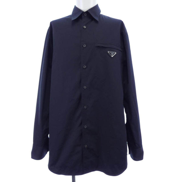 Prada Triangle Logo Cotton Shirt