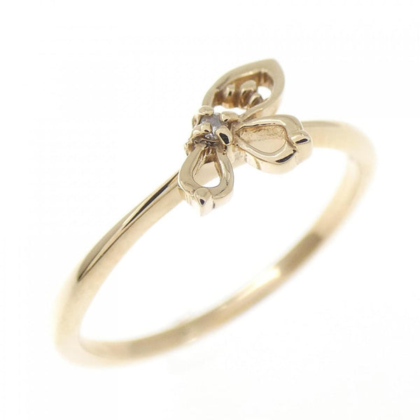 agete K10 Gold Diamond Ring