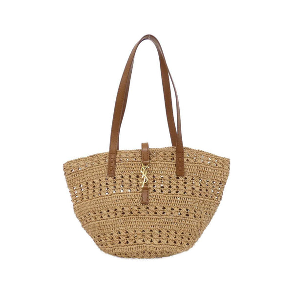 Saint Laurent Panier Small Raffia Shoulder Bag