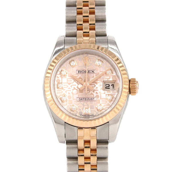 Rolex Datejust Stainless Steel Pink Gold Automatic