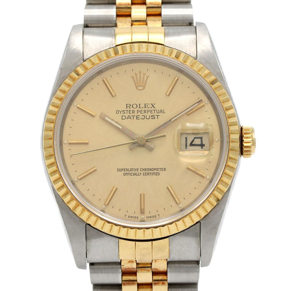 Rolex Datejust Stainless Steel Yellow Gold