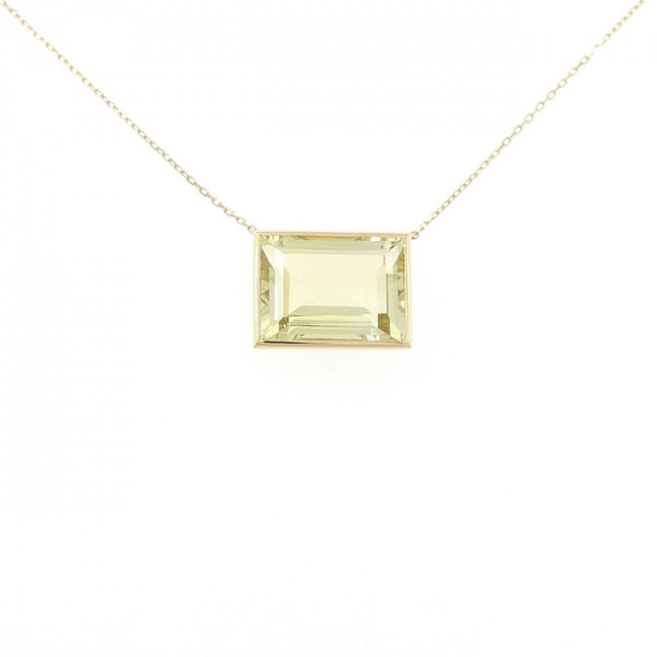 Au750 Quartz Pendant Necklace