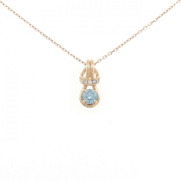 Au750 Pink Gold Diamond Necklace