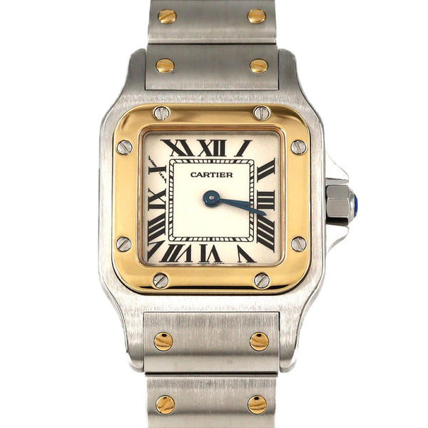 Cartier Santos Galbee SM Stainless Steel Yellow Gold Quartz