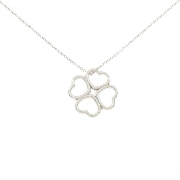 Tiffany & Co. 925 Silver Heart Clover Necklace
