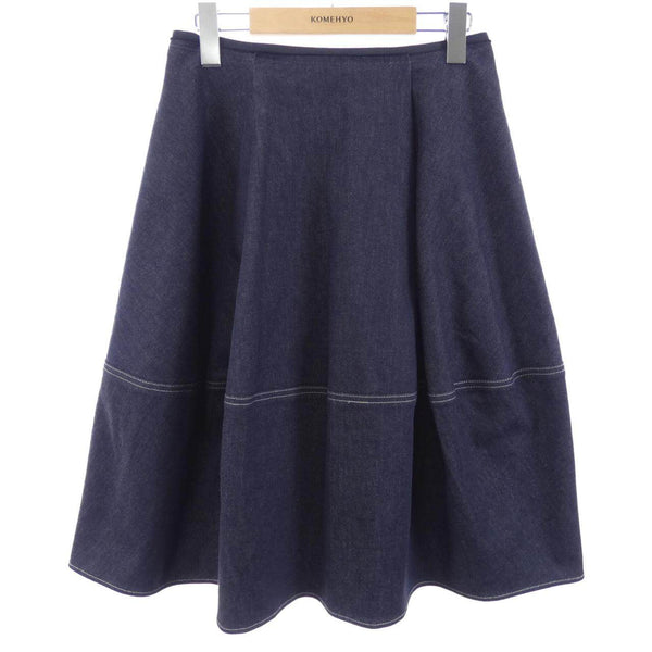 FOXEY NEW YORK DENIM BARON Cotton Skirt