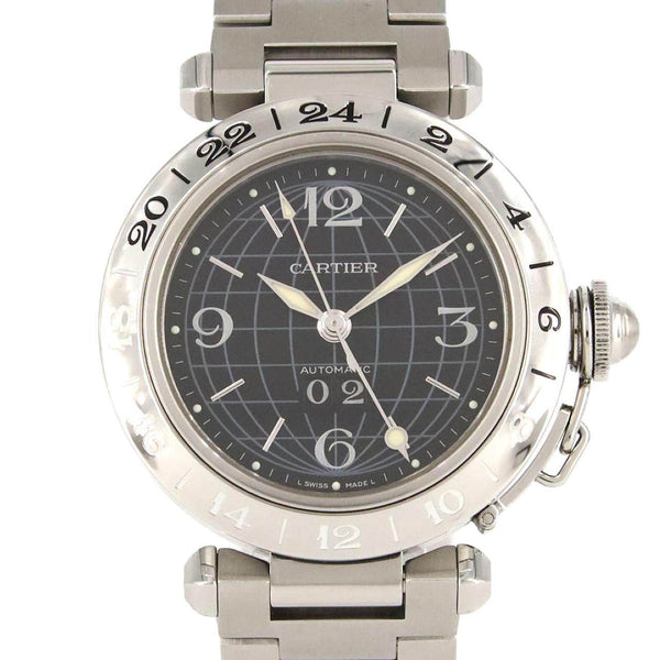 Cartier Pasha C GMT Grande Date Stainless Steel Automatic