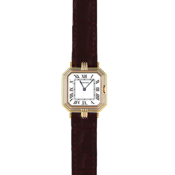 Cartier SANTOS DUMONT Tricolor Gold Quartz
