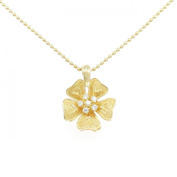Treverter Au750 Diamond Flower Necklace