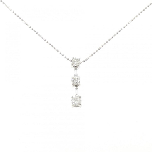 Au750 White Gold Diamond Necklace