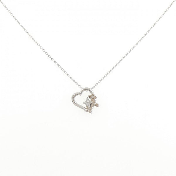 Kumikyoku K10 White Gold Diamond Necklace