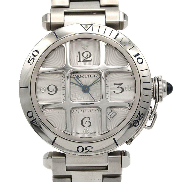 Cartier Pasha Grid Convexe Stainless Steel Automatic