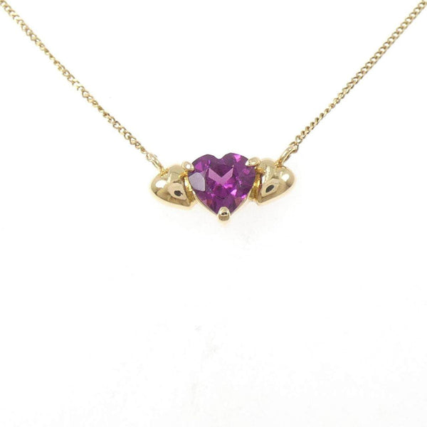 Au750 Garnet Necklace
