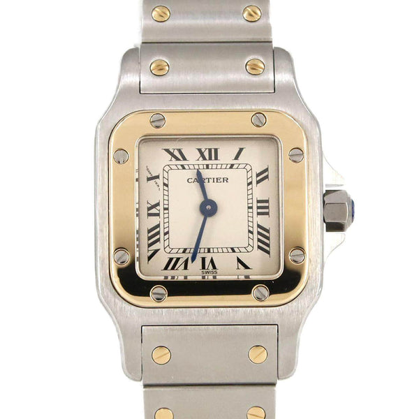 Cartier Santos Galbee Stainless Steel x Yellow Gold Quartz