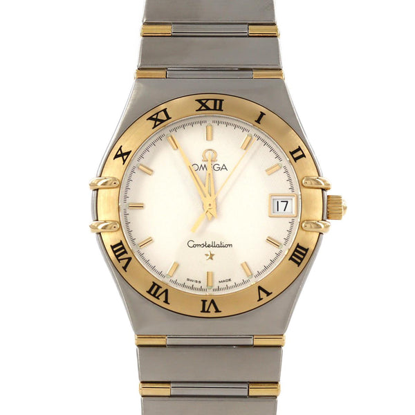 Omega Constellation Stainless Steel Yellow Gold Quartz
