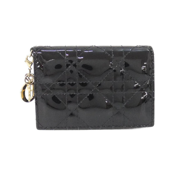 Christian Dior LADY DIOR BLOOM Patent Leather Card Case