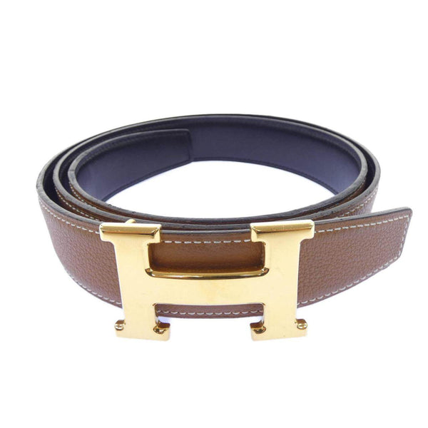 Hermes H32 Leather Reversible Belt