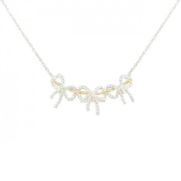 Tiffany & Co. 925 Silver 750 Yellow Gold Necklace