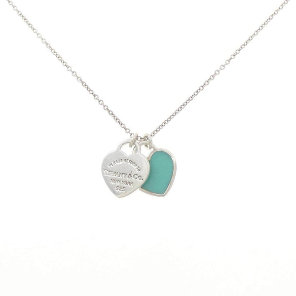 Tiffany & Co. Return to Tiffany Mini Double Heart Tag 925 Necklace