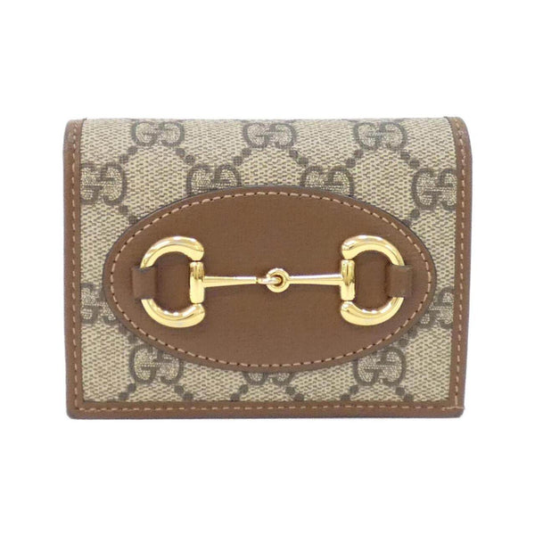 Gucci Horsebit 1955 GG Supreme Canvas Leather Wallet