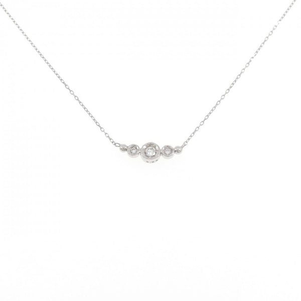 K10 White Gold Diamond Necklace
