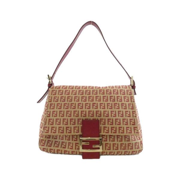 Fendi Canvas Leather Shoulder Bag