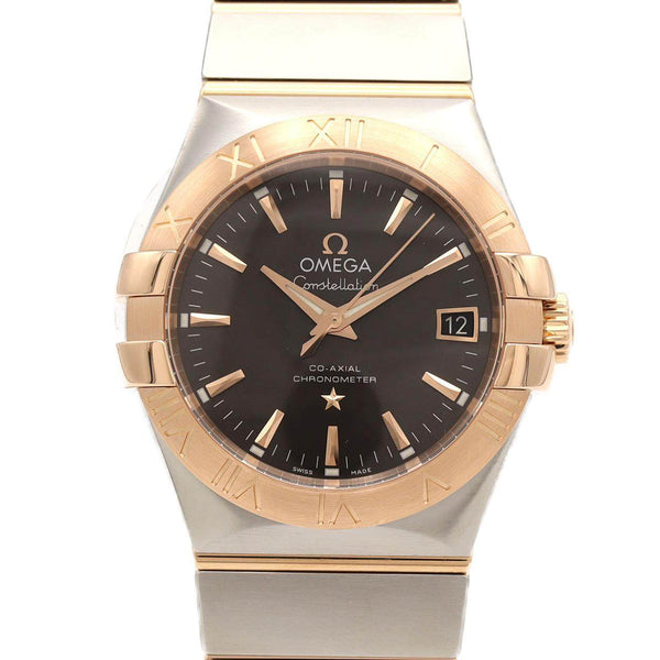 Omega Constellation Brushed Pink Gold Stainless Steel Automatic