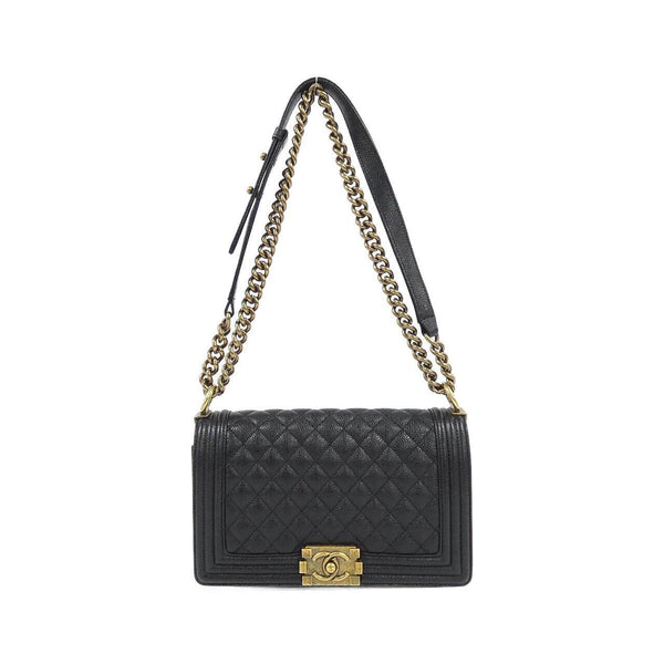 Chanel Boy Chanel Caviar Skin Shoulder Bag