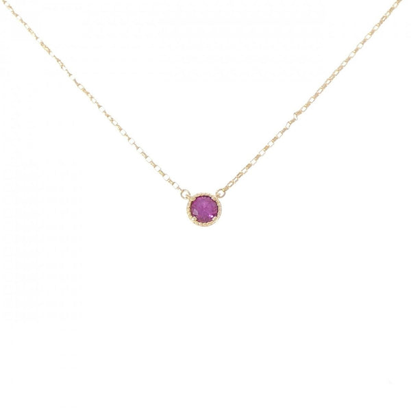Au750 Ruby Necklace