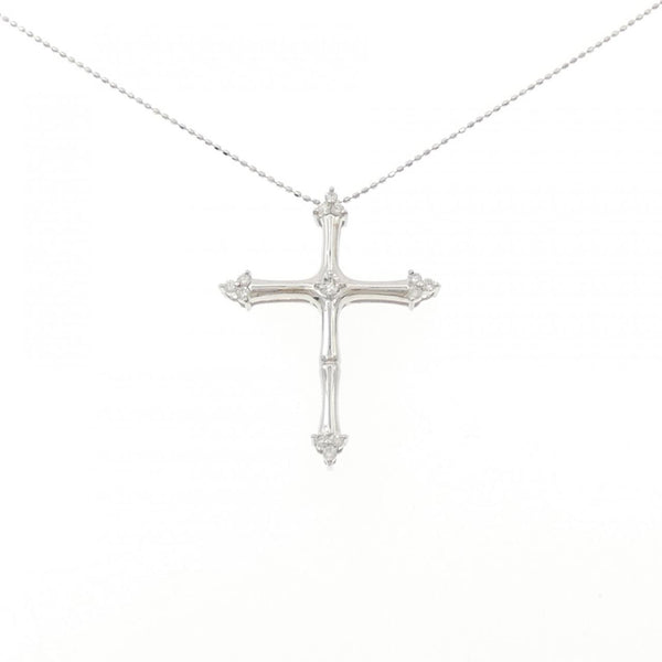 Au750 Diamond Cross Necklace